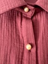 POMEGRANATE RED KAFTAN BLOUSE