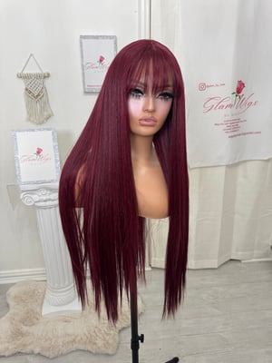 Image of Sangria bangs luxury (custom order)