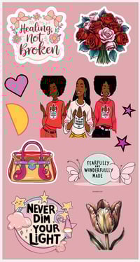 A Girls-Girl Collection- Pink Background 