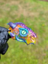 Image 11 of Magenta Orange aqua DragonHead Pendant