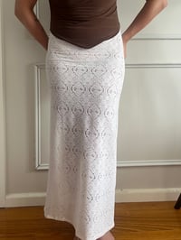 Image 2 of ATHENA MAXI SKIRT - CROCHET LACE
