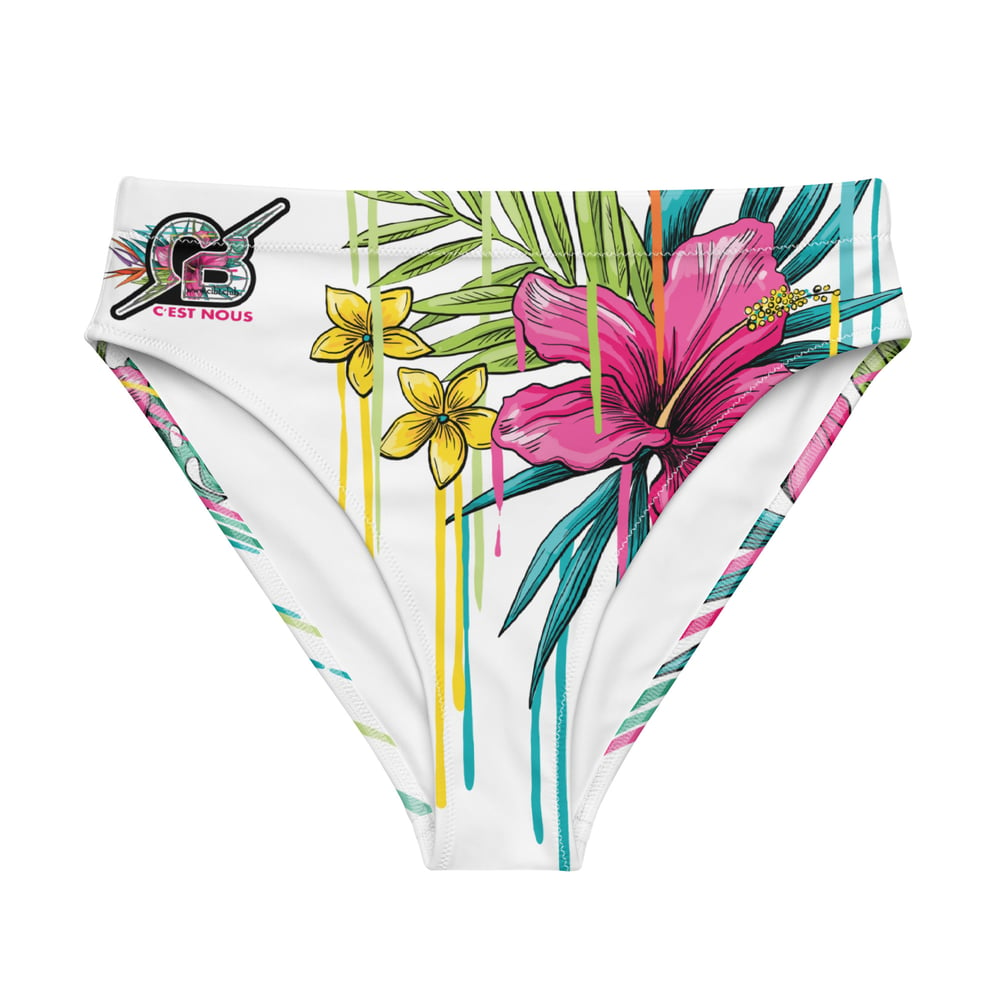 Image of Bikini taille Haute Collection Q Fleurs