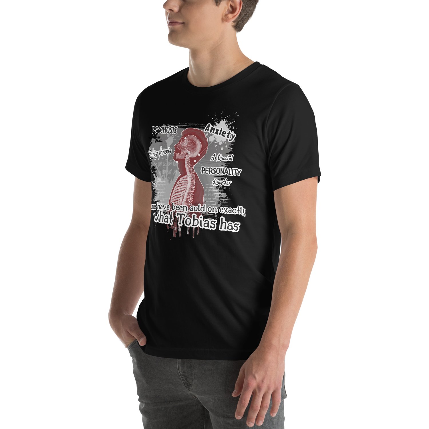 Image of Officially licensed Leigh Rivers Psychotic obsession Tobias Unisex t-shirt