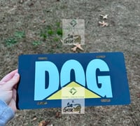 DOG License Plate