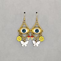 Image 2 of Butterfly Eye Earrings