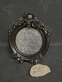 Image 1 of Ornate Black skull framed - NOBLE FALSE WIDOW WEB 