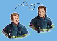 Image 1 of 9-1-1 Buck and Eddie Keychains [PRE-ORDER]