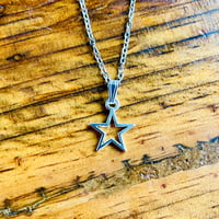 Image 2 of Set of 5 star silver plated necklaces