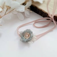 Image 2 of Baby girls headband | sage | beige