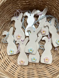 Image 9 of Ceramic Floppy Ear Flower Bottom Bunny decoration
