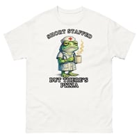 Image 2 of Short Staffed But There’s Pizza Nurse Frog Unisex T-Shirt