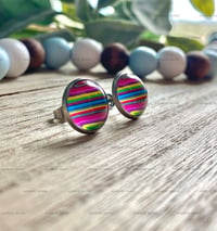 Image 2 of Serape Cabochon Studs