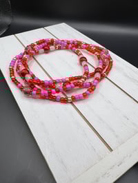 Image 2 of Pink Mixes Waist Beads
