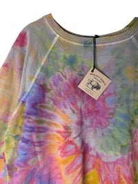 Image 5 of M 100% Cotton French Terry Sweatsuit Set in Muted Euphoria Spiral Ice Dye