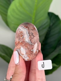 Image 10 of SANGRIA LACE AGATE PALM STONES LOT 2