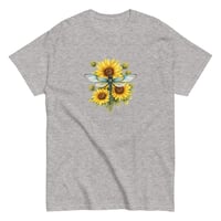 Image 9 of Unisex classic tee, Sunflower Dragonfly Bouquet Tee