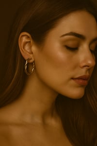 Luna Twist Hoop Earrings