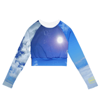 Image 1 of Sky's Limitless Long Sleeve Crop Top . Believe = Achieve