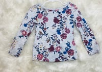 Long Sleeve Grey (flowers)