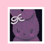 purple bunny ~ art print