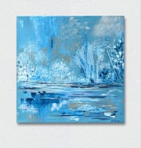 Image 1 of 'Winter Blue'  Abstract Landscape Painting