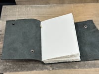 Image 5 of Medium Leather Sewn Chains Stitch Blank Book