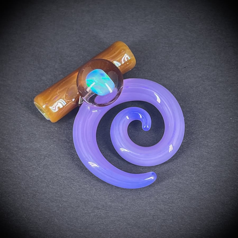 Image of Purple Opal Spiral Pendant