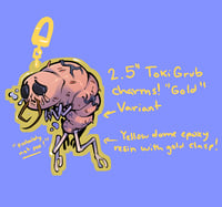 Image 2 of Toki Grub 2.5” charms! “Gold” Variant! (PREORDER)