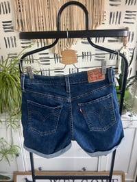Image 2 of Levi’s dark denim shorts 
