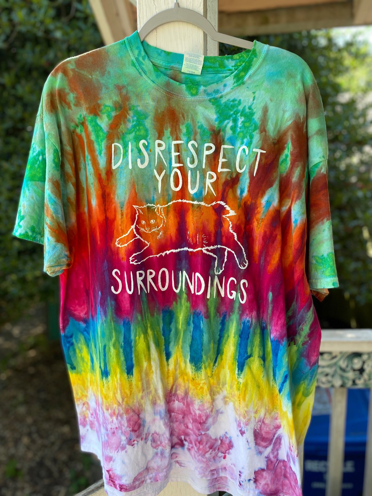 Image of 2XL Disrespect Your Surroundings Tie Dye Shirt