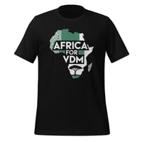 Image 1 of Africa for VDM Nigeria Naija Flag Ratel Very Dark Man Unisex t-shirt