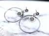 Handmade Sterling Silver Sunshine Hoop Earrings 