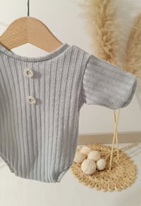 Image 2 of Photo prop | Newborn bodysuit for photo shoots | Robbie| gray