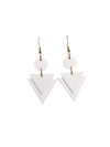 WHITE CLAY LAUREN EARRINGS