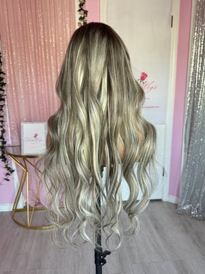 Image of human hair brown highlights (custom order) 