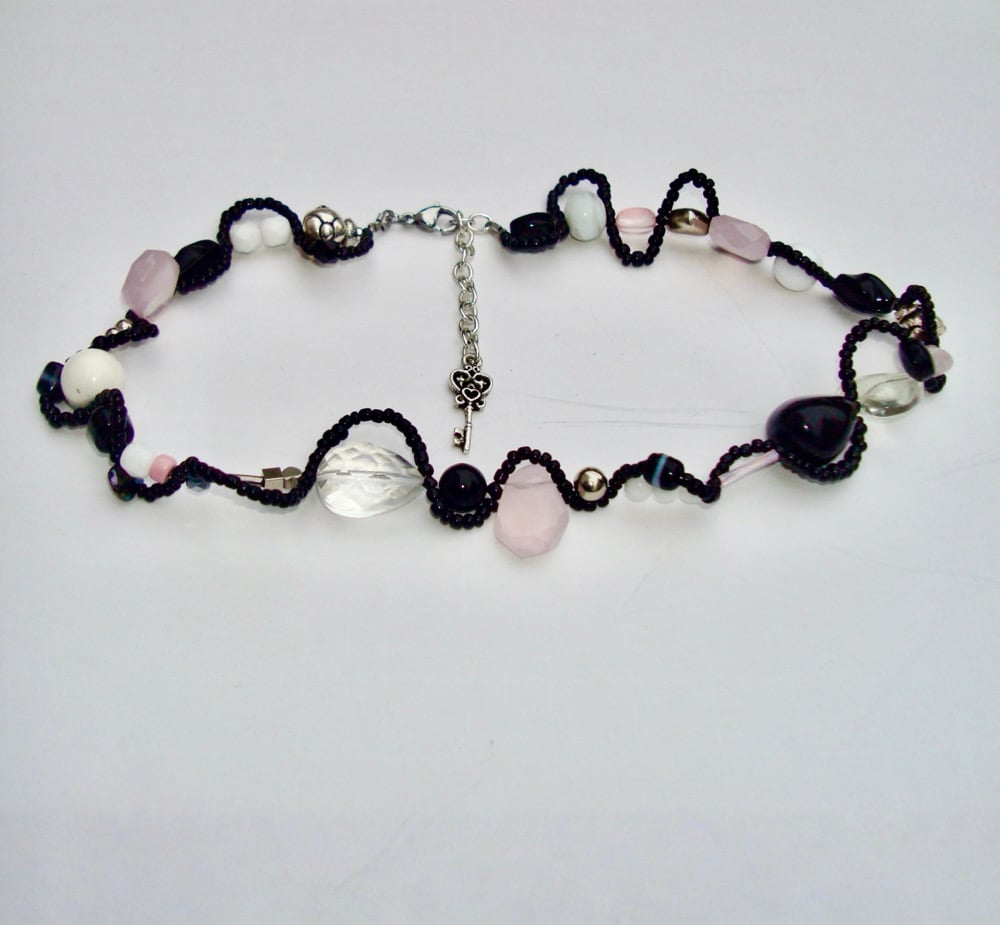 Image of PINKXBLACK 2WISTED CHOKER