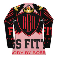 Image 1 of BOSSFITTED Valentines Day AOP Women's Long Sleeve Compression Shirt 