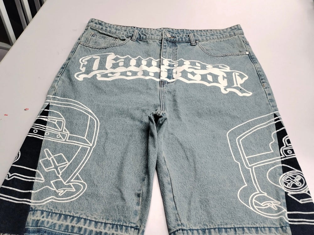 Oversized flare shorts
