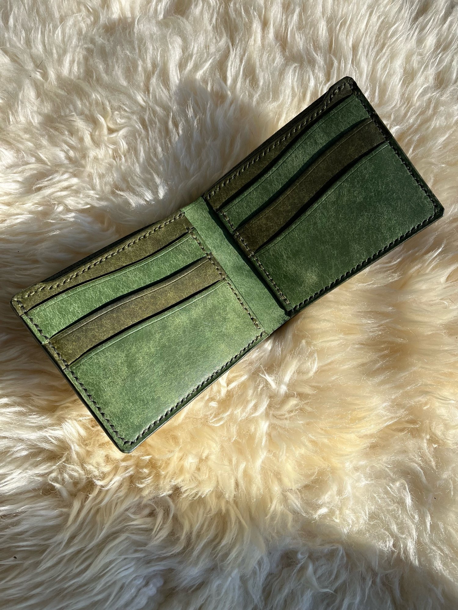 Image of Olive Pueblo (2-tone) 9-pocket Bifold 