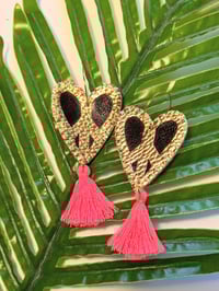 Image 4 of CND Heart Tassel Earrings