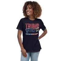 Image 10 of Trump Vance 24 Grunge Stars and Stripes Women's Relaxed T-Shirt