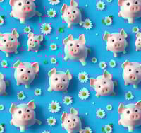  3D Pigs and Daisys
