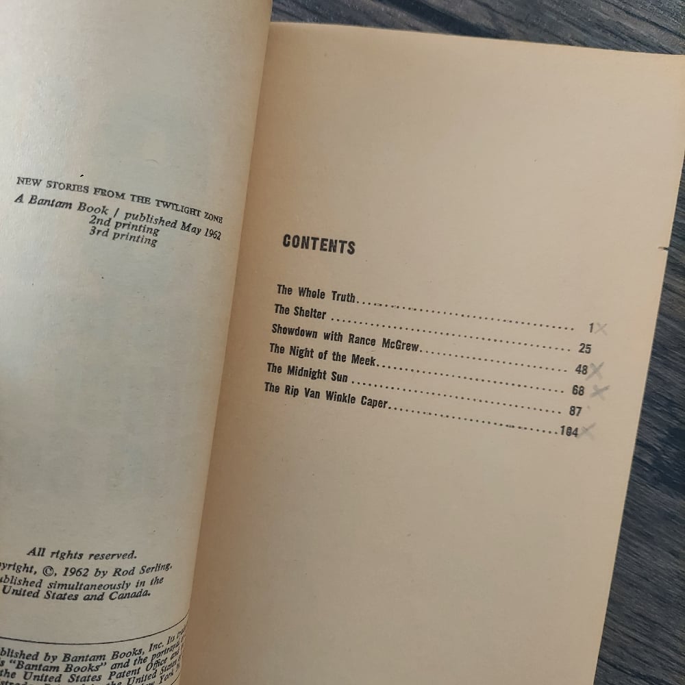 New Stories from The Twilight Zone, by Rod Serling