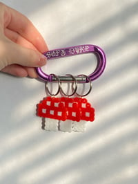 Image 1 of Hama mushroom keyring