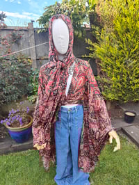 Image 8 of Pefkos co ord sarong set - red gold