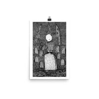 “Stone Sitter” Small Poster 12in x 18in