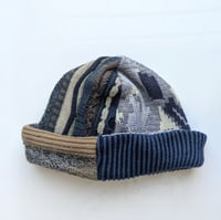Image 1 of Upcycled Reversible Beanie Cotton Blend 14
