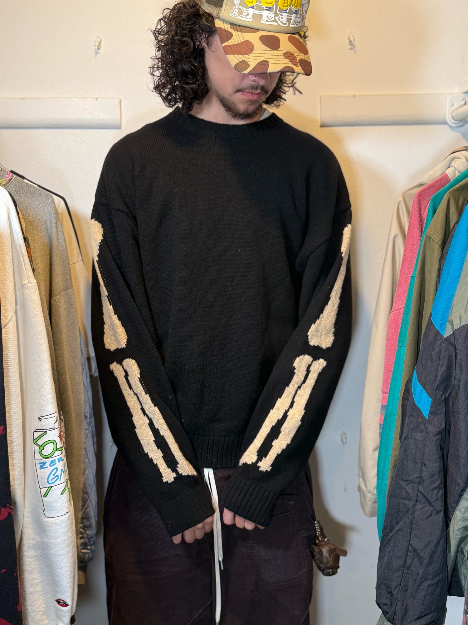 Image of Kapital 5G Wool Bone Crew Sweater