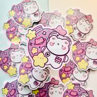 Image 1 of Astro Bear Vinyl Sticker