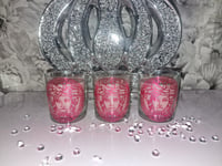 Image 3 of CHROME PINK V CANDLE SET